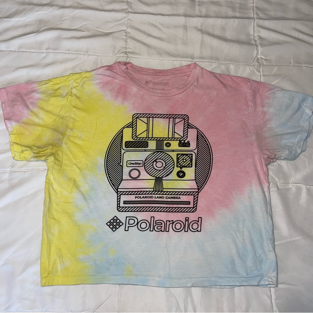 Women’s/Misses tye-dye Polaroid cropped tee. Size Medium 7/9